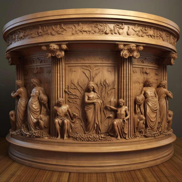 Ideas (Baptistery 4, IDEA_32376) 3D models for cnc